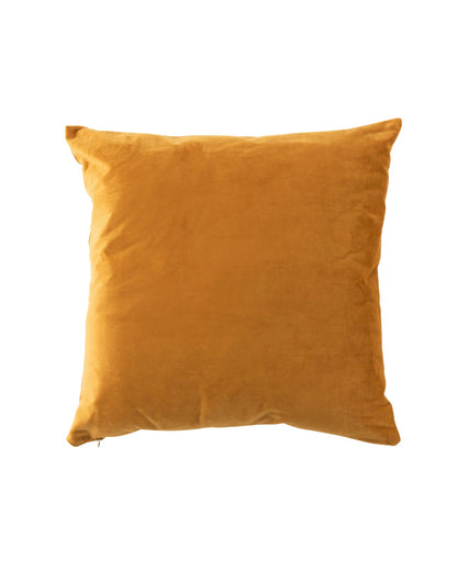 Coussin velours camel